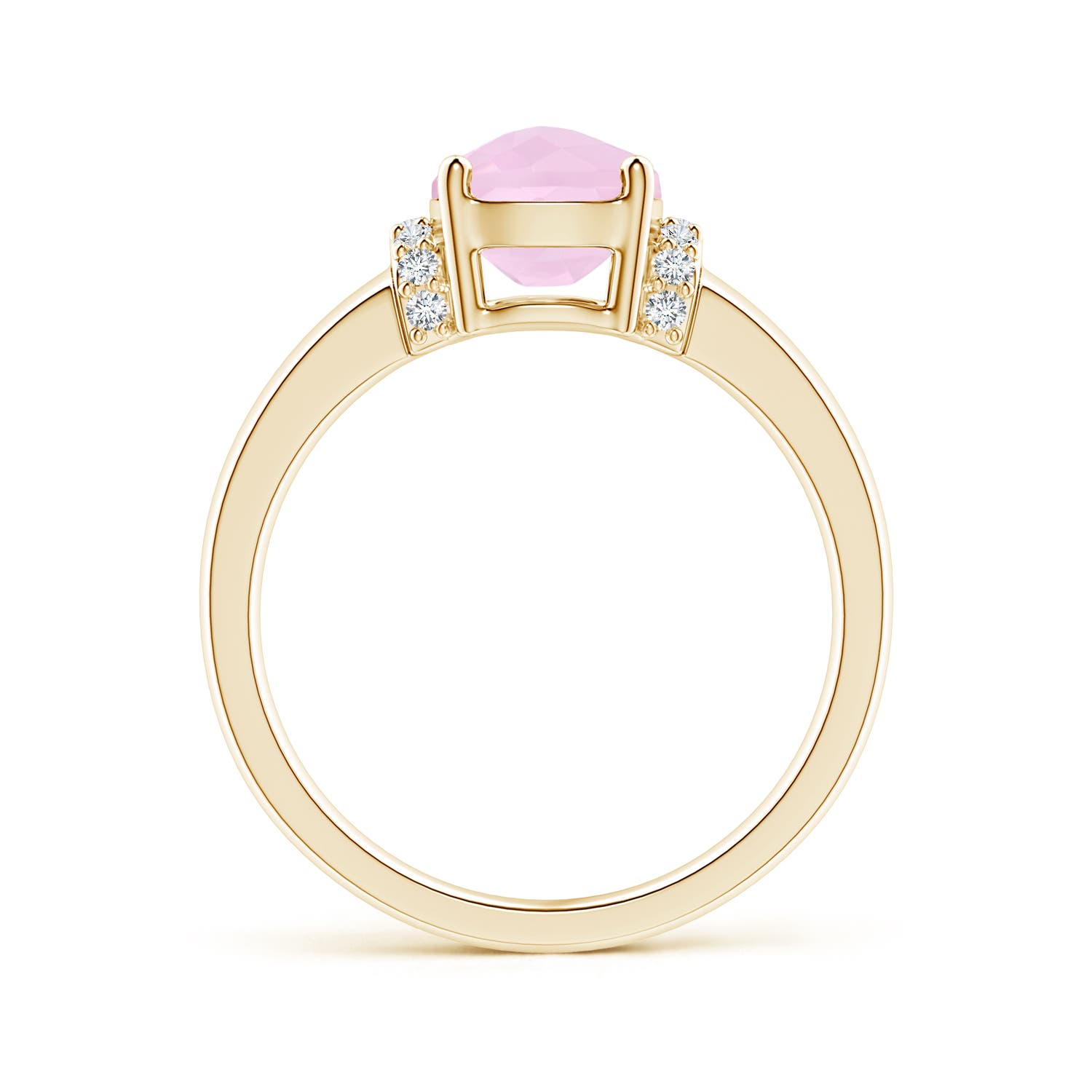 AAA - Rose Quartz / 1.61 CT / 14 KT Yellow Gold