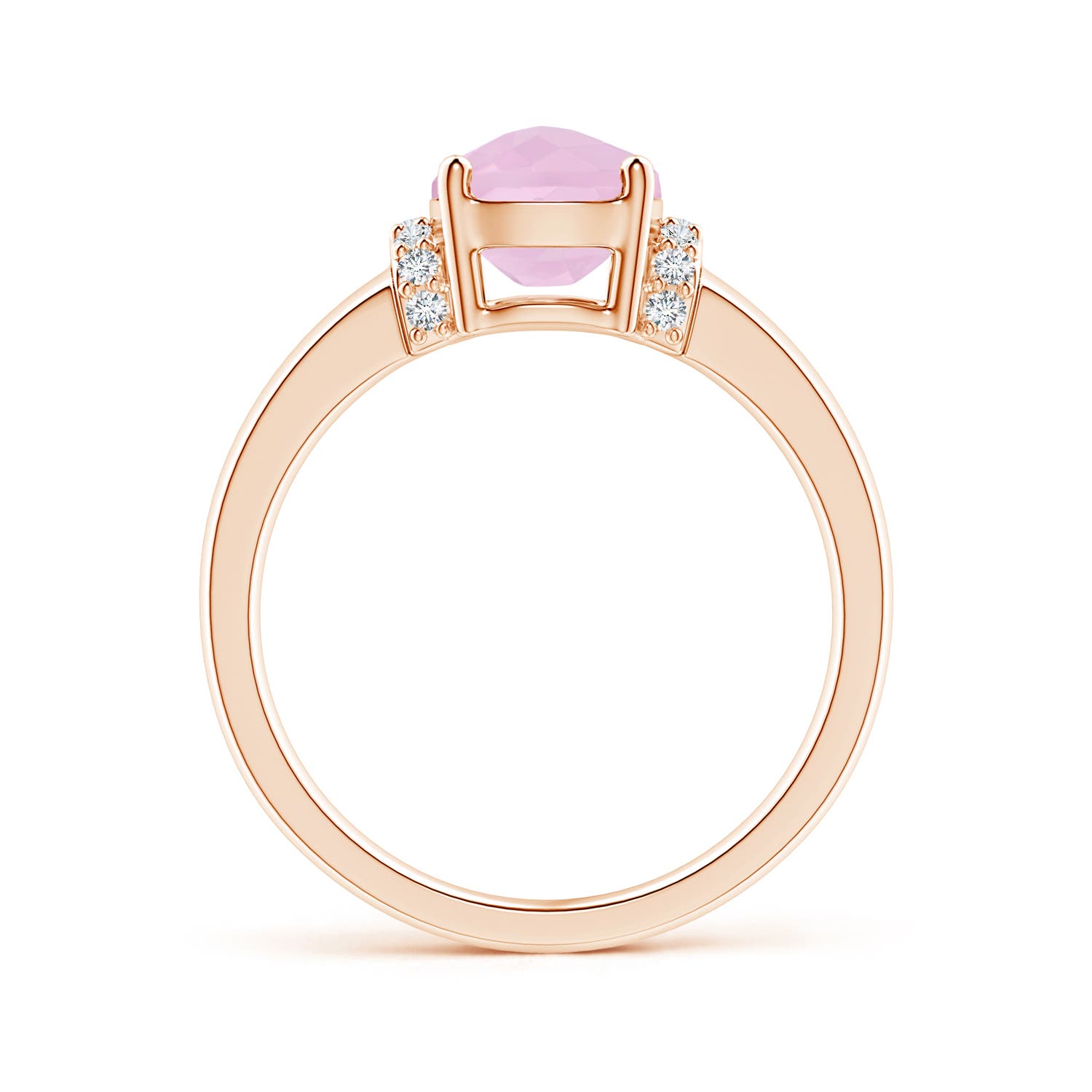 AAAA - Rose Quartz / 1.61 CT / 14 KT Rose Gold