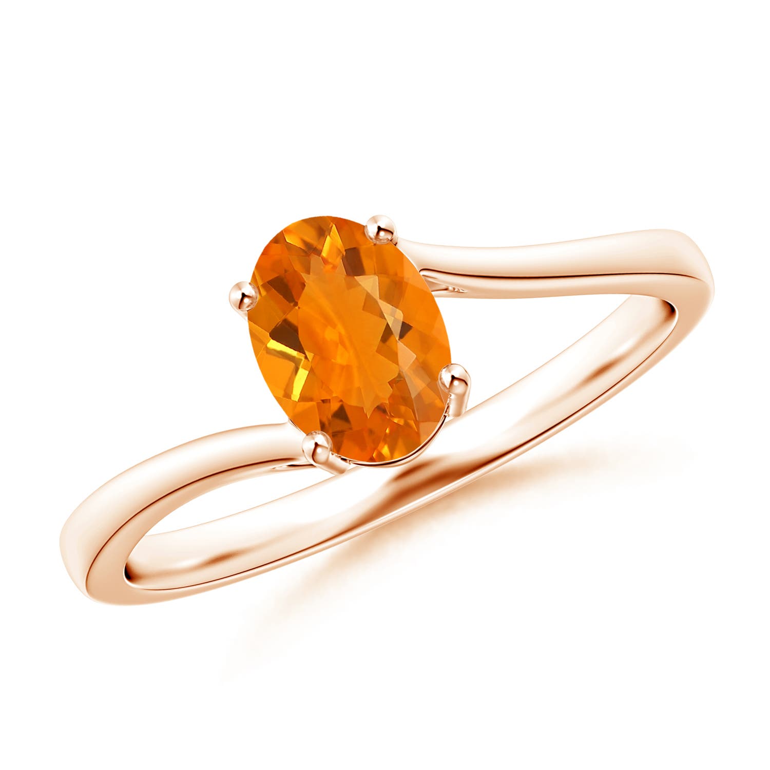 AA - Fire Opal / 0.5 CT / 14 KT Rose Gold