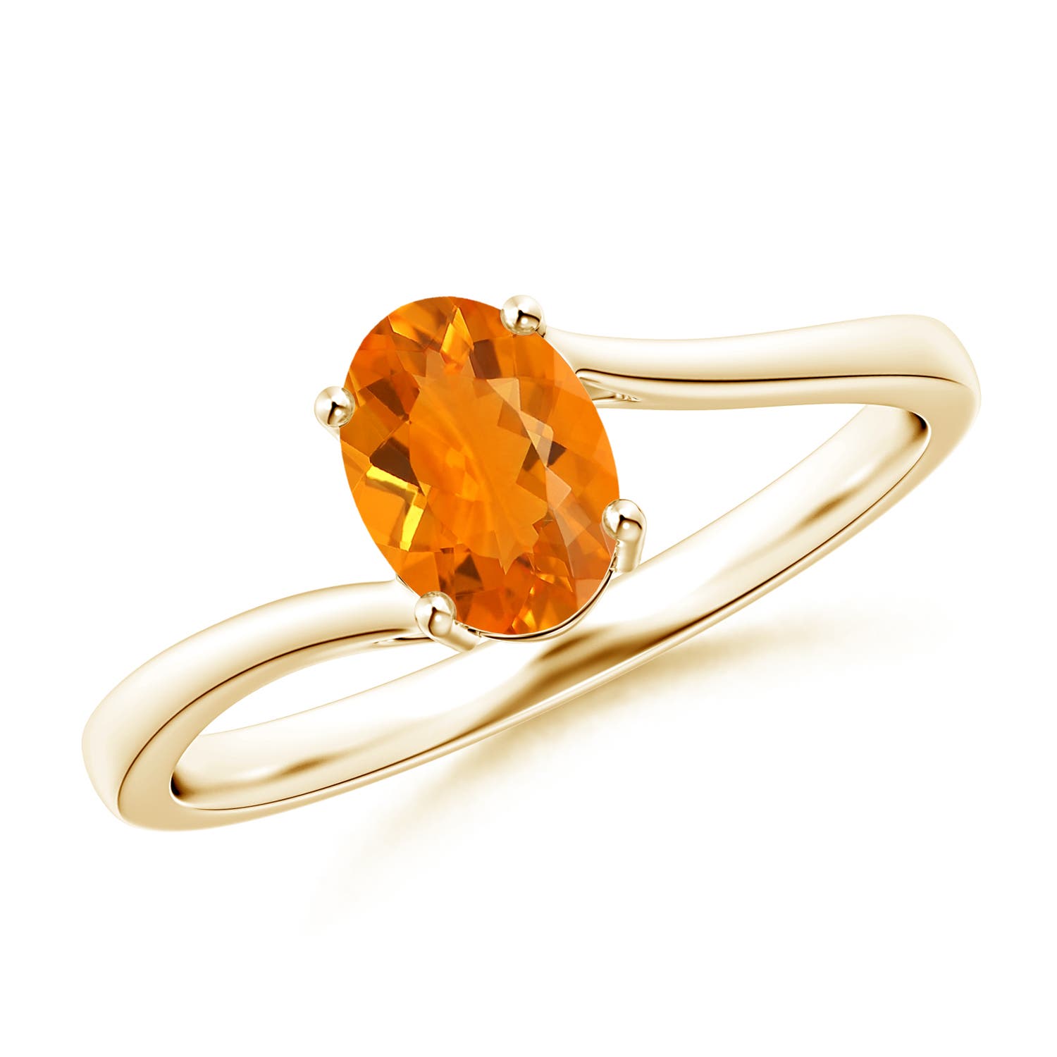 AA - Fire Opal / 0.5 CT / 14 KT Yellow Gold