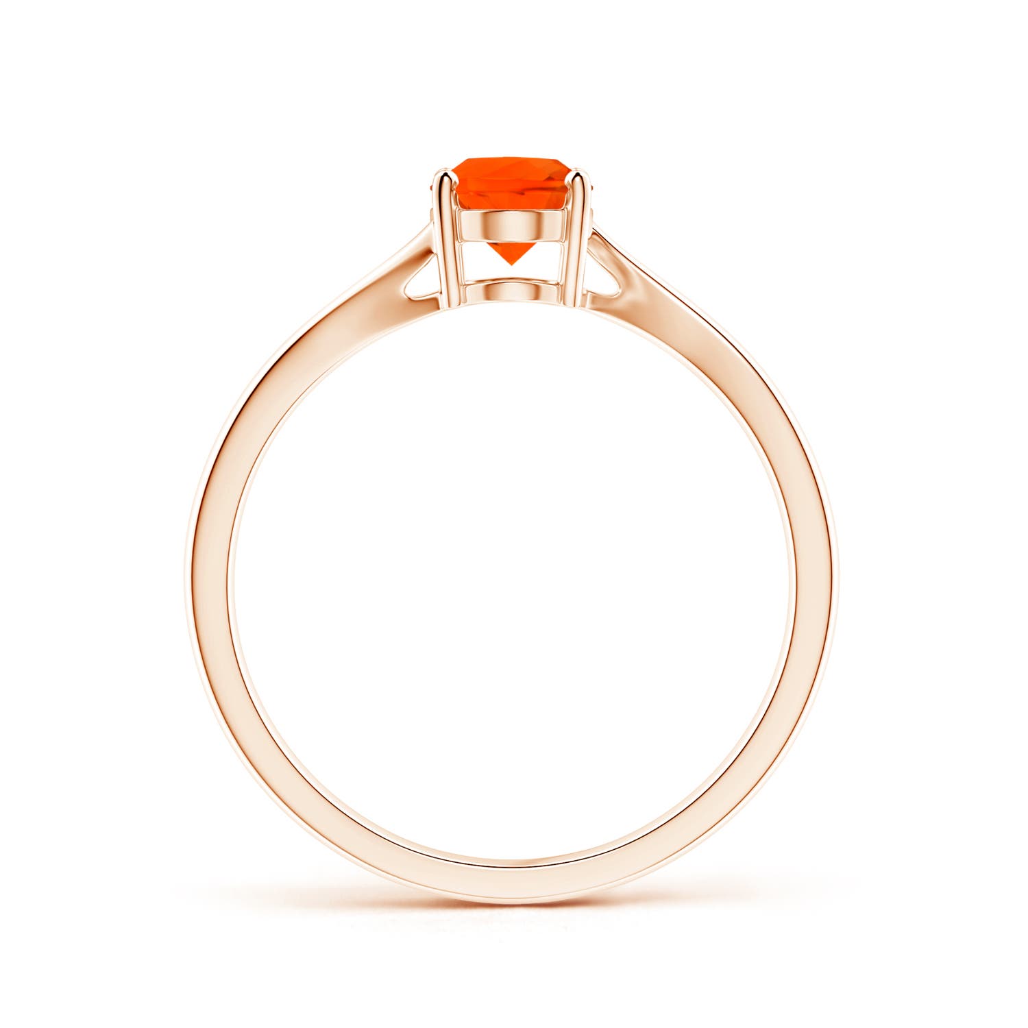 AAA - Fire Opal / 0.5 CT / 14 KT Rose Gold