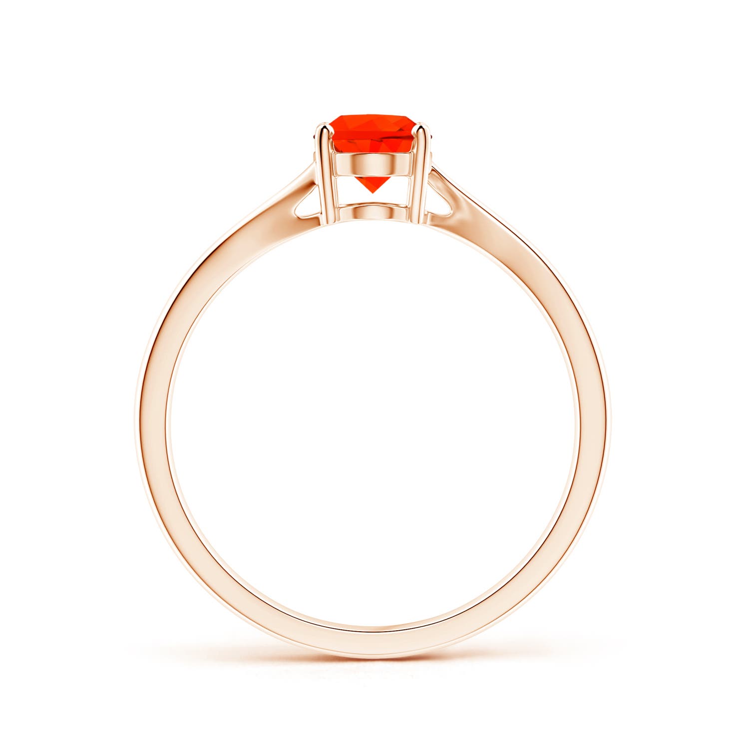 AAAA - Fire Opal / 0.5 CT / 14 KT Rose Gold