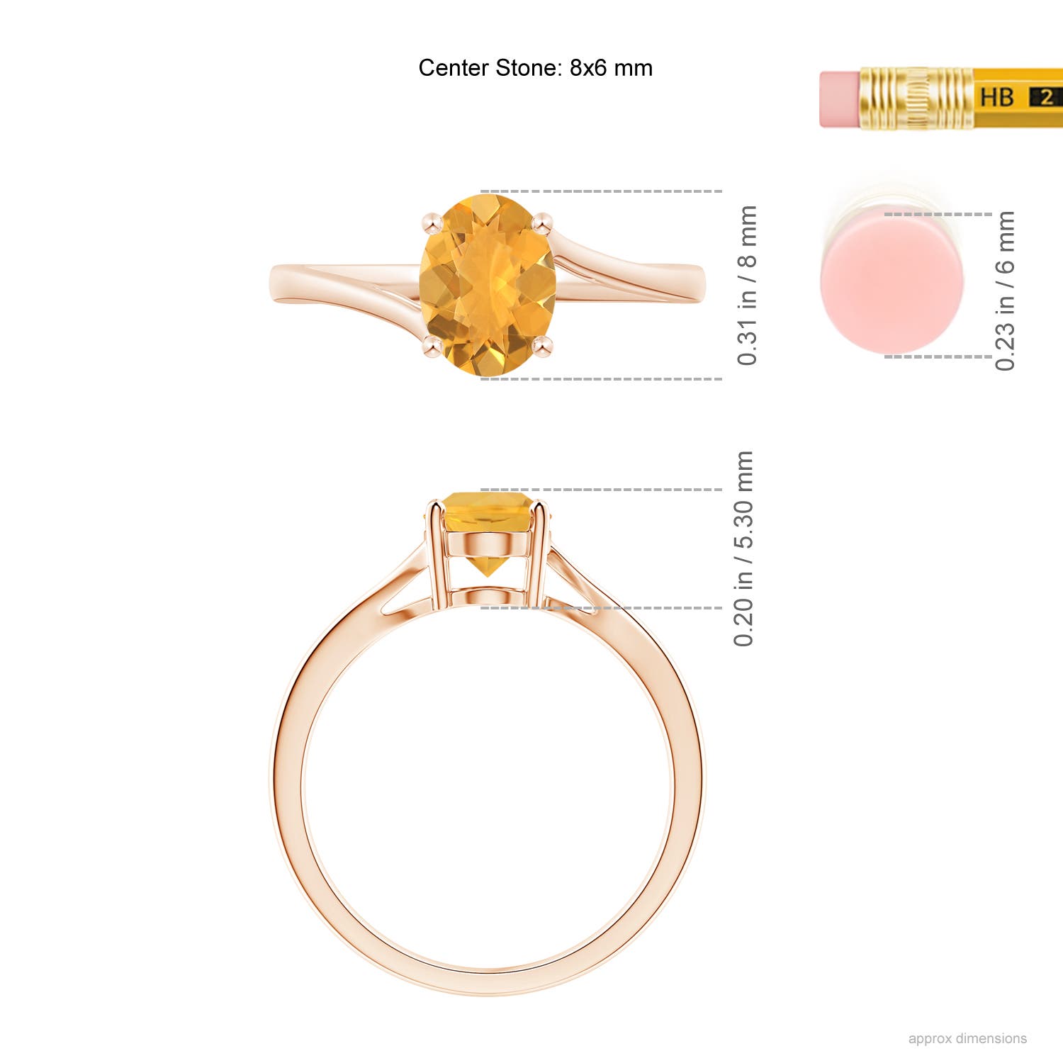 A - Fire Opal / 0.8 CT / 14 KT Rose Gold