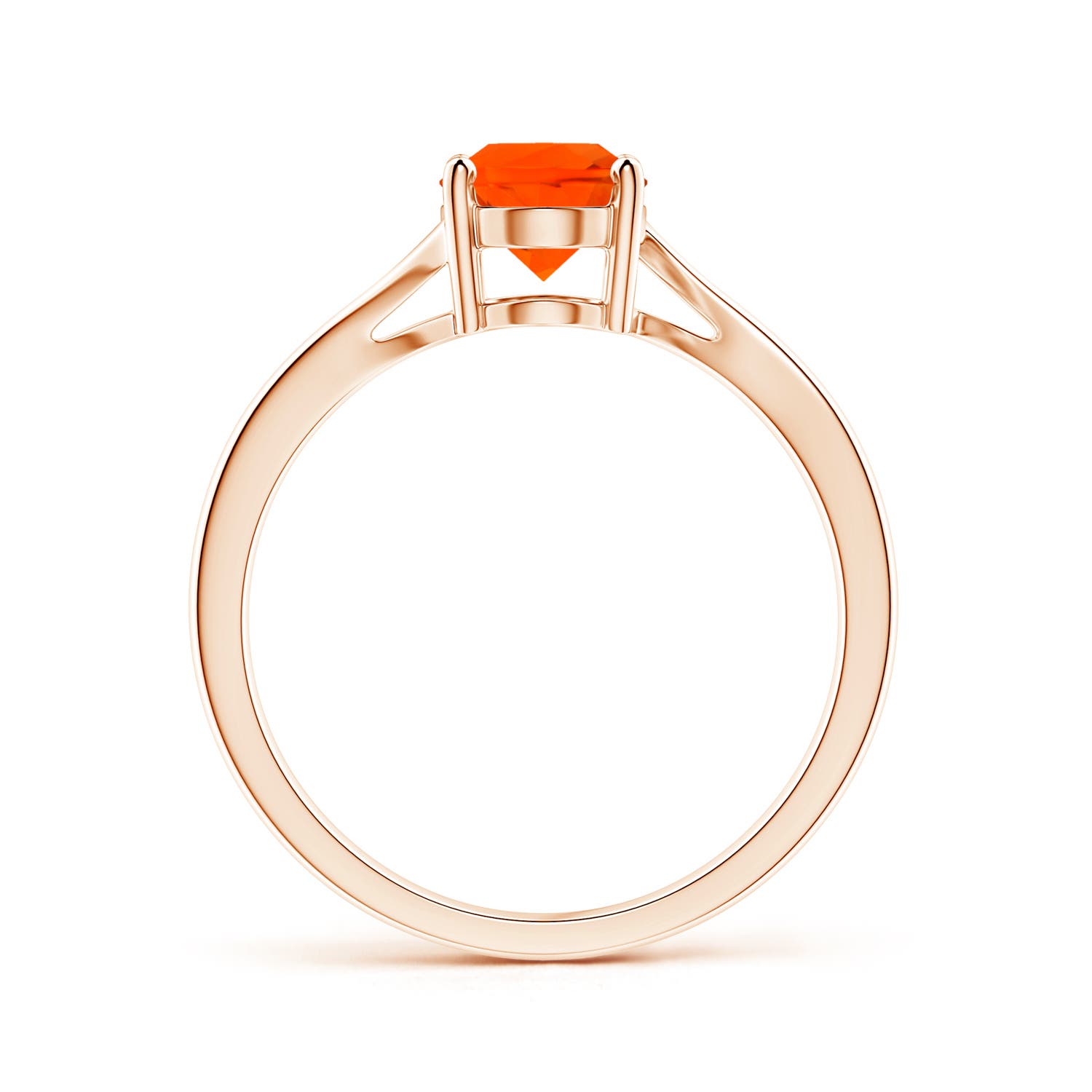 AAA - Fire Opal / 0.8 CT / 14 KT Rose Gold