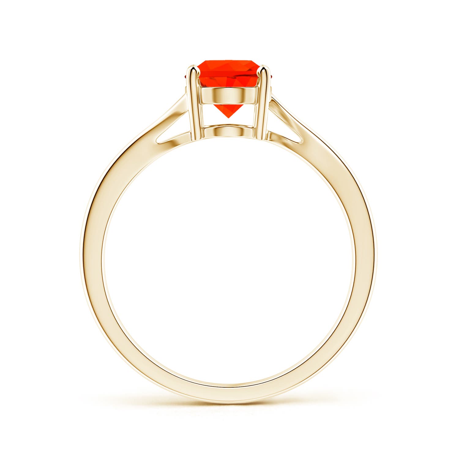 AAAA - Fire Opal / 0.8 CT / 14 KT Yellow Gold