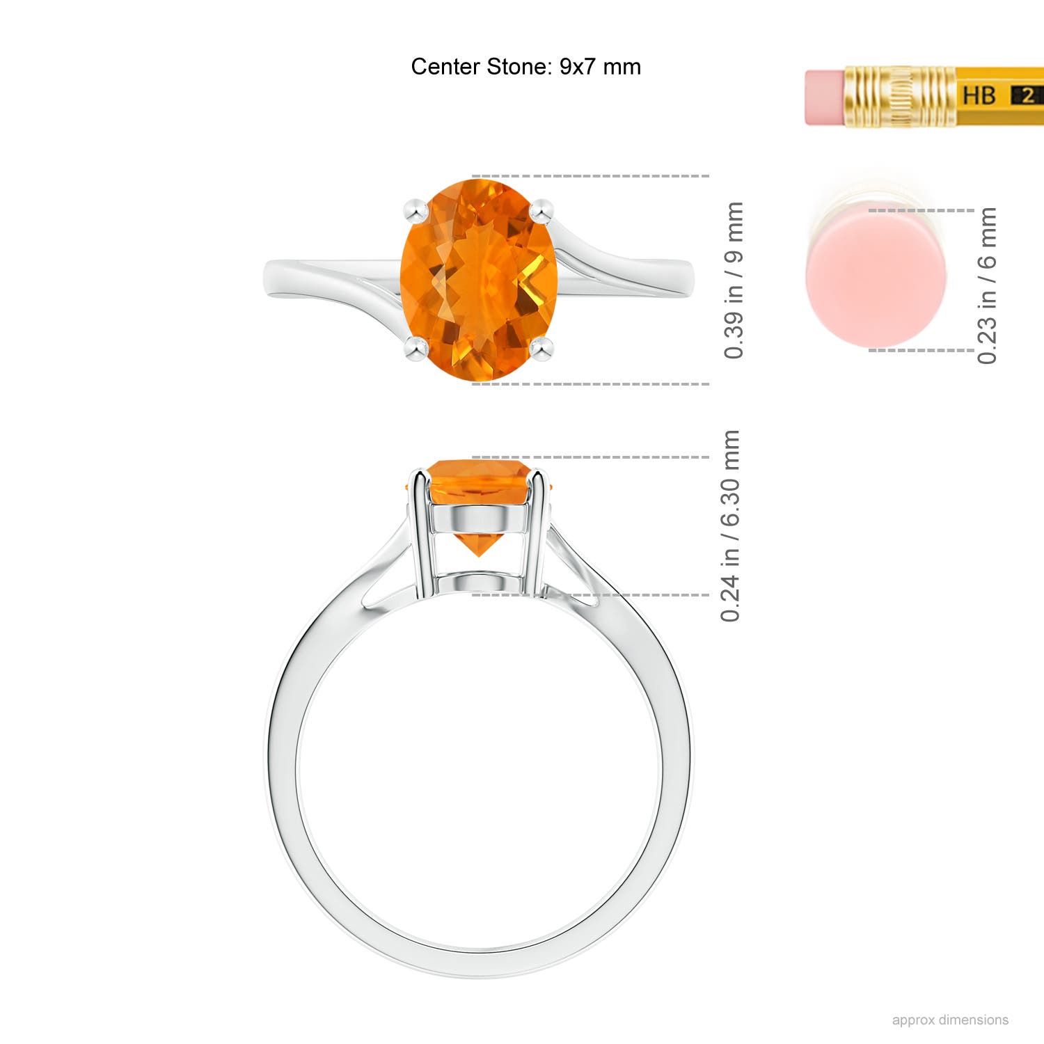 AA - Fire Opal / 1.1 CT / 14 KT White Gold