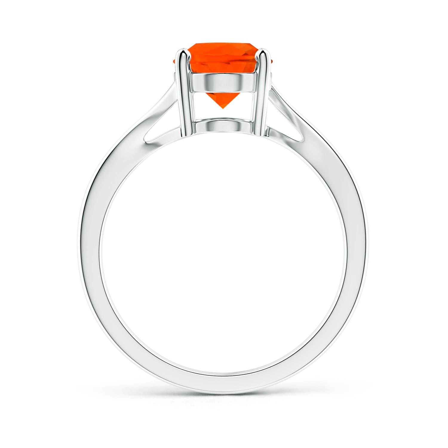 AAA - Fire Opal / 1.1 CT / 14 KT White Gold