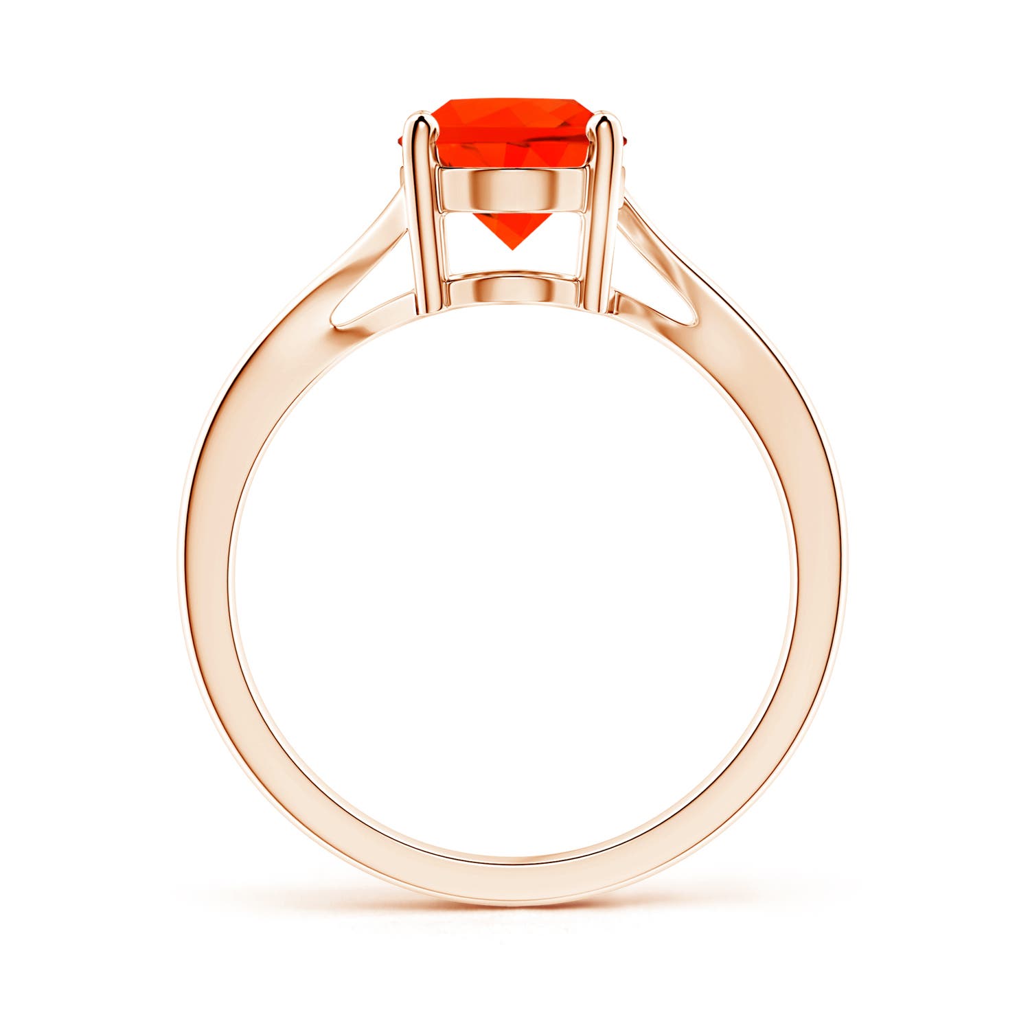 AAAA - Fire Opal / 1.1 CT / 14 KT Rose Gold