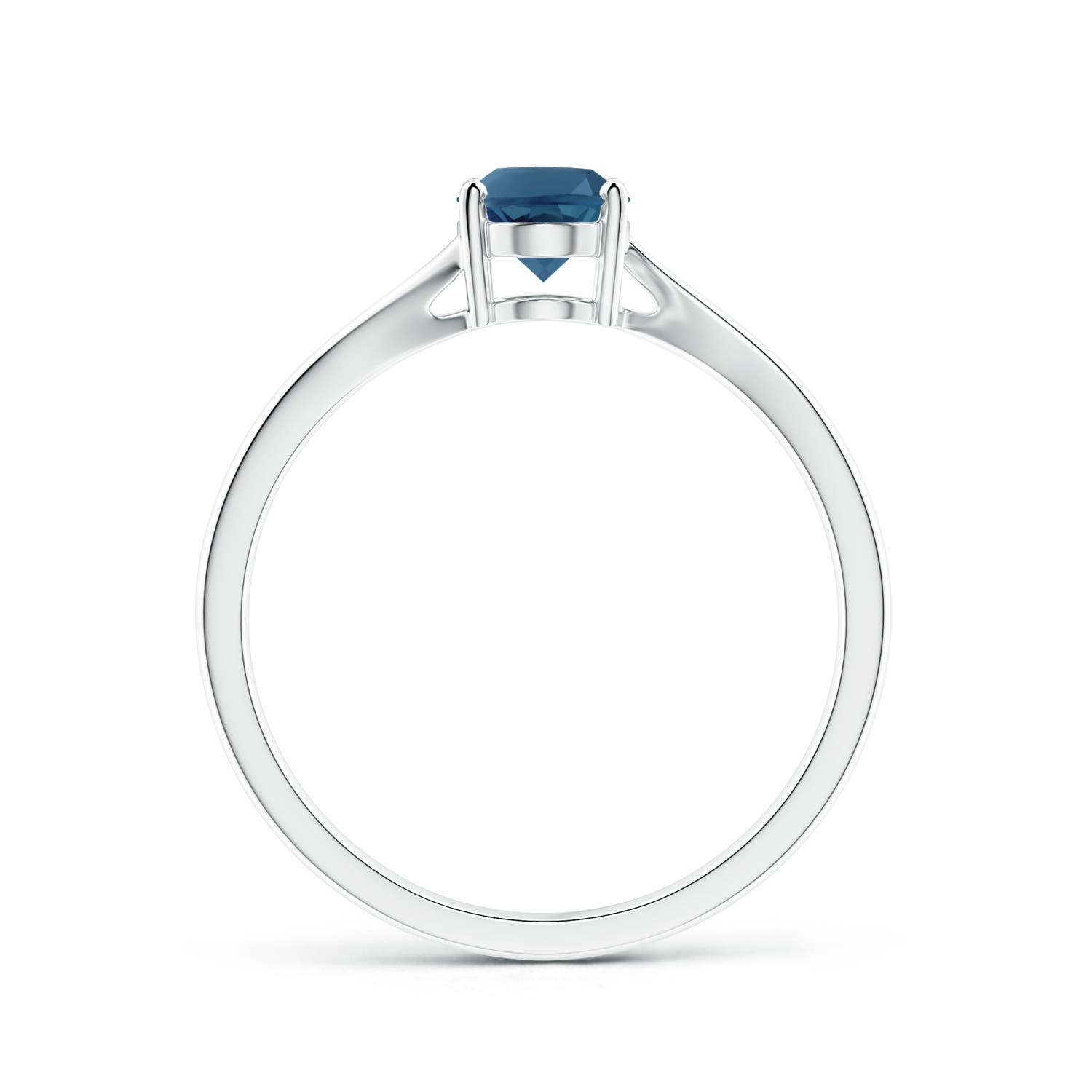 AA - London Blue Topaz / 0.95 CT / 14 KT White Gold