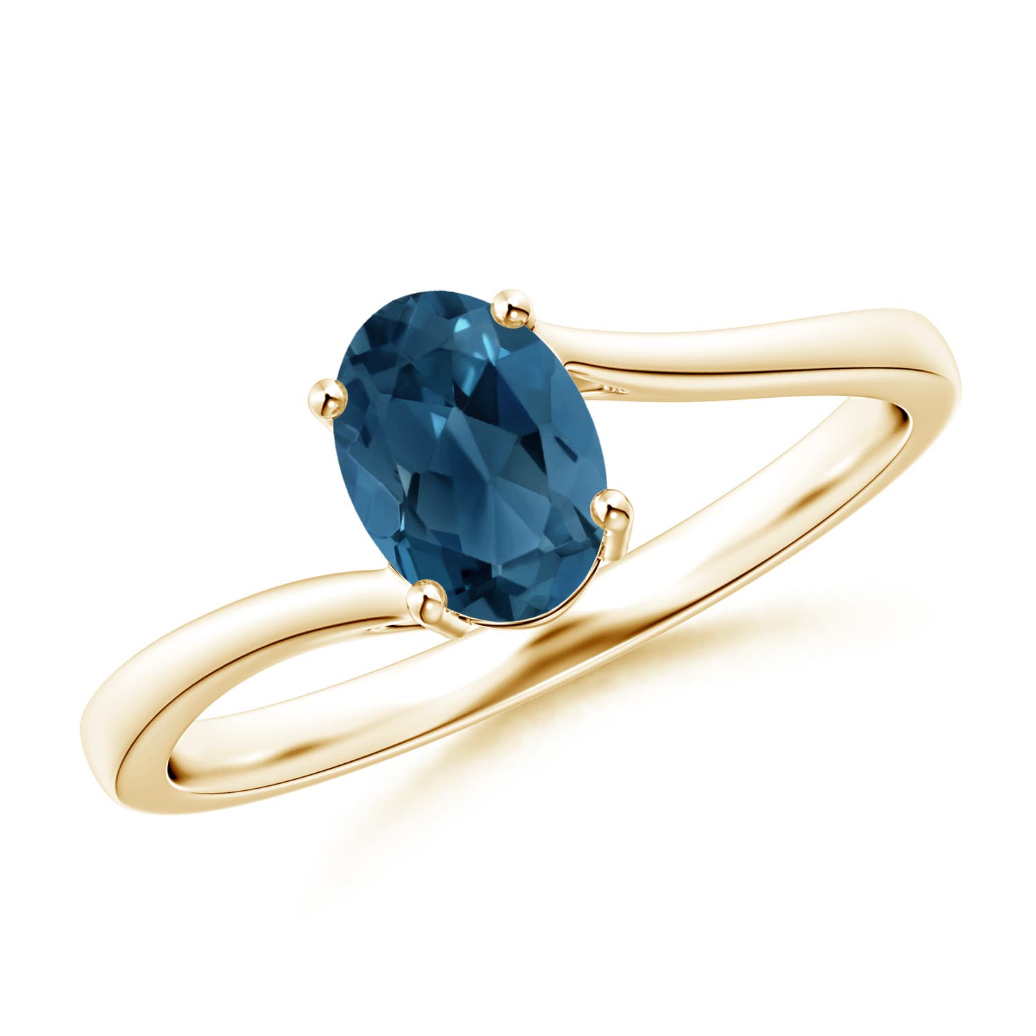 AA - London Blue Topaz / 0.95 CT / 14 KT Yellow Gold