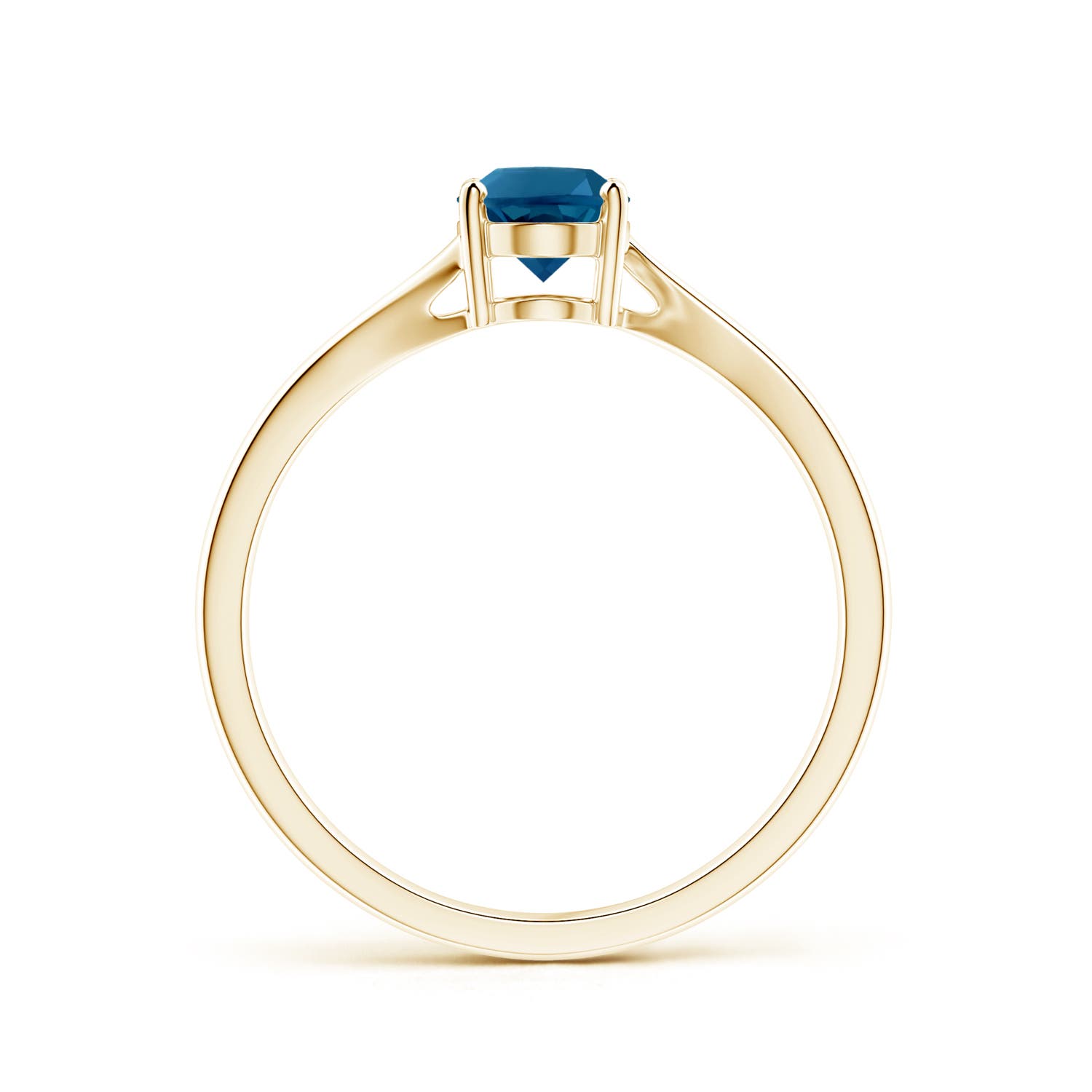 AAAA - London Blue Topaz / 0.95 CT / 14 KT Yellow Gold