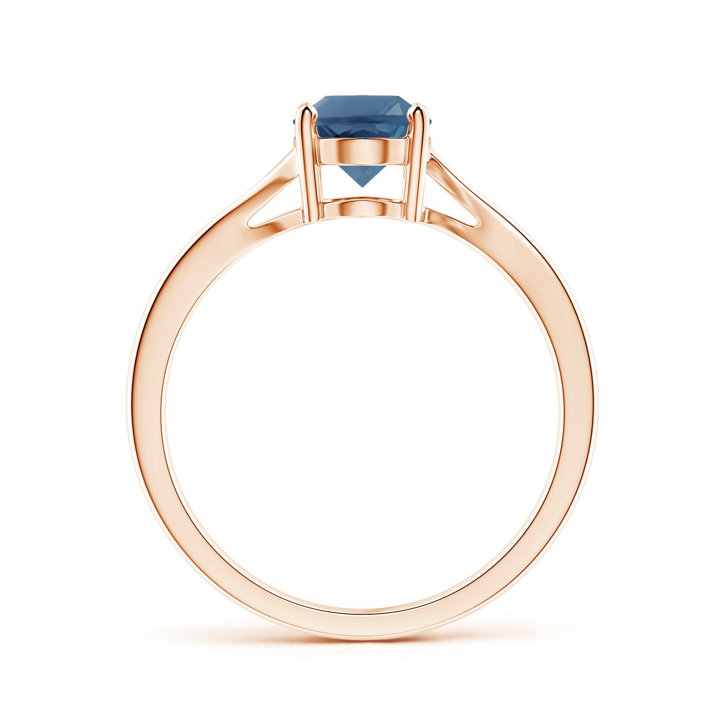 A - London Blue Topaz / 1.5 CT / 14 KT Rose Gold