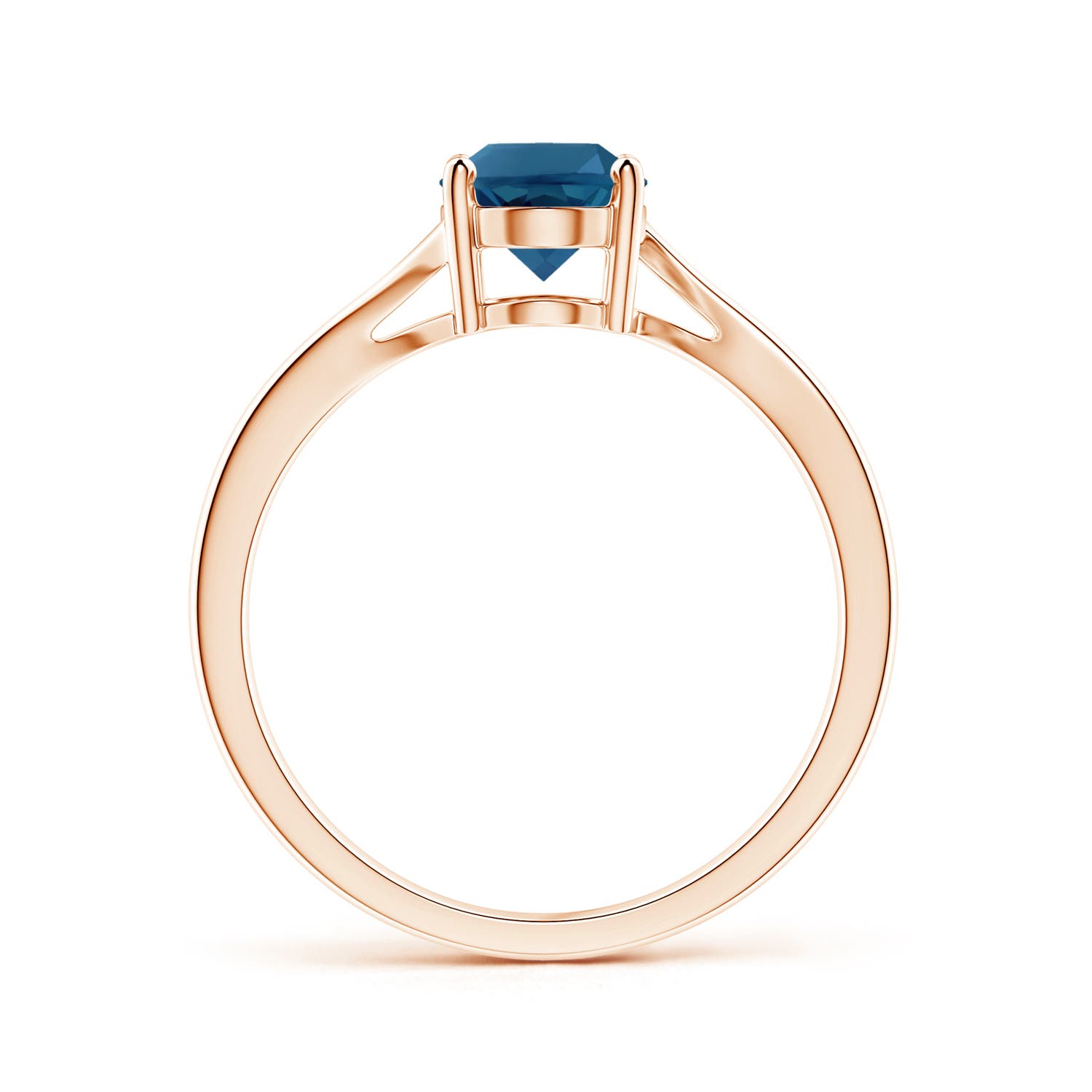 AAA - London Blue Topaz / 1.5 CT / 14 KT Rose Gold