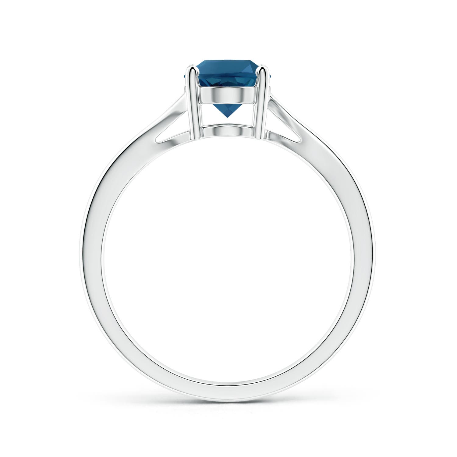 AAA - London Blue Topaz / 1.5 CT / 14 KT White Gold