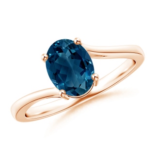 Oval AAAA London Blue Topaz
