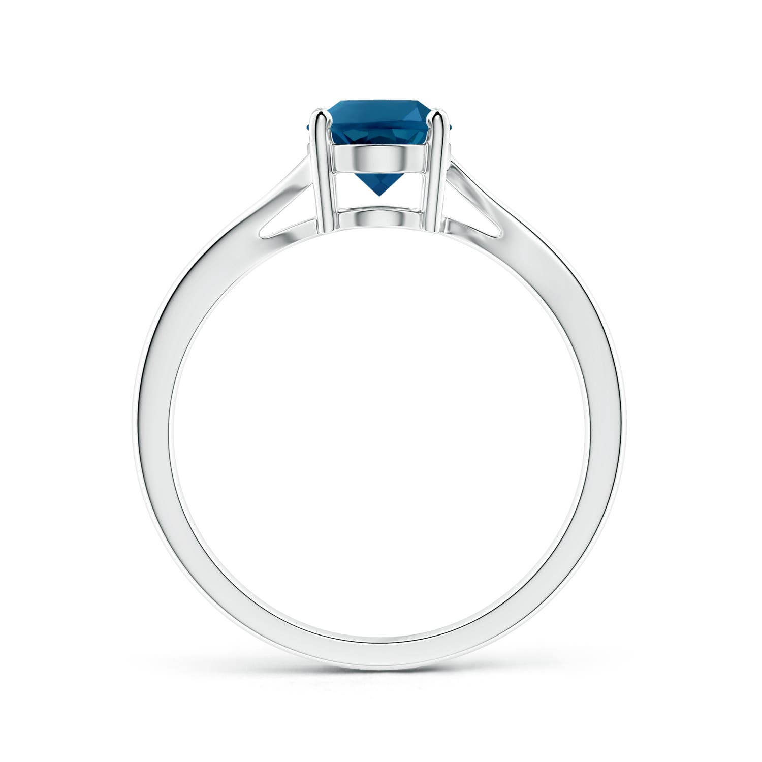 AAAA - London Blue Topaz / 1.5 CT / 14 KT White Gold