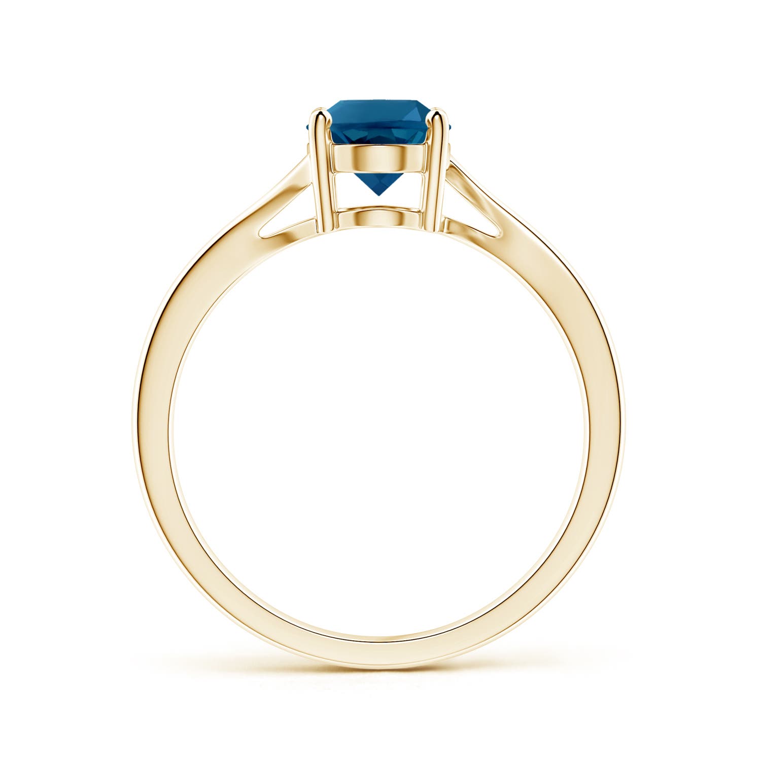 AAAA - London Blue Topaz / 1.5 CT / 14 KT Yellow Gold