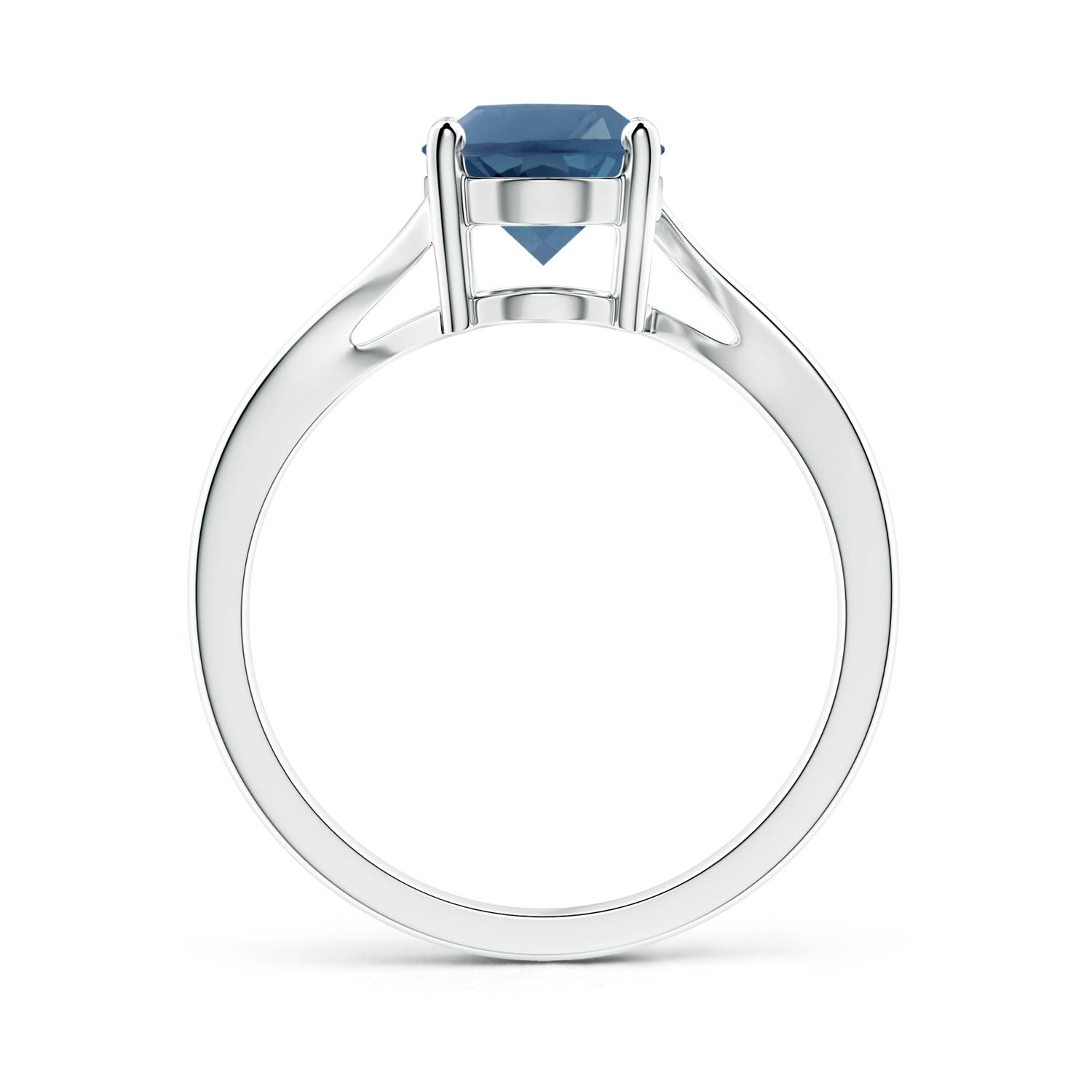 A - London Blue Topaz / 2.25 CT / 14 KT White Gold