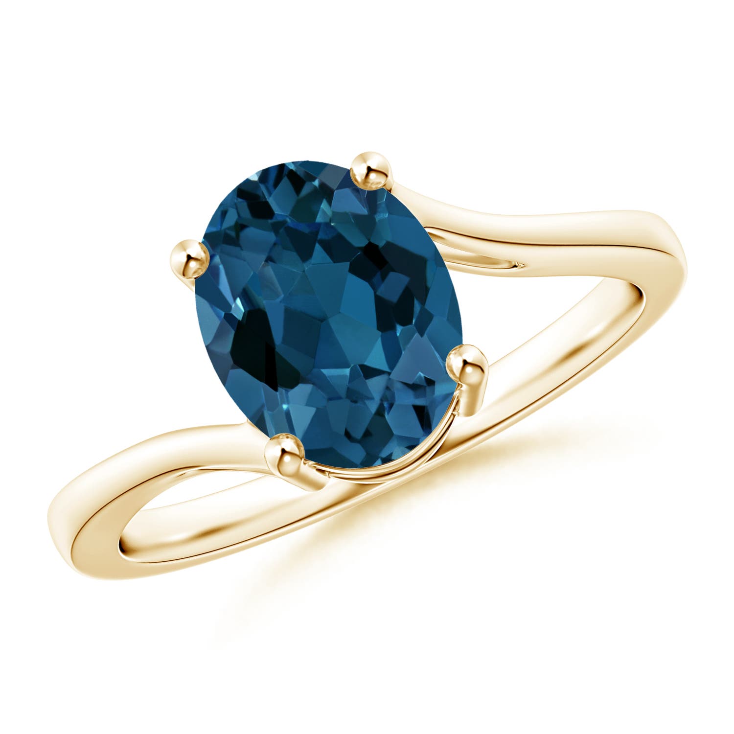 AAA - London Blue Topaz / 2.25 CT / 14 KT Yellow Gold