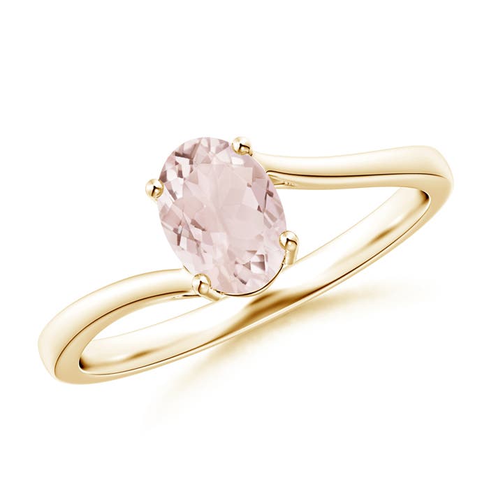 A - Morganite / 0.7 CT / 14 KT Yellow Gold