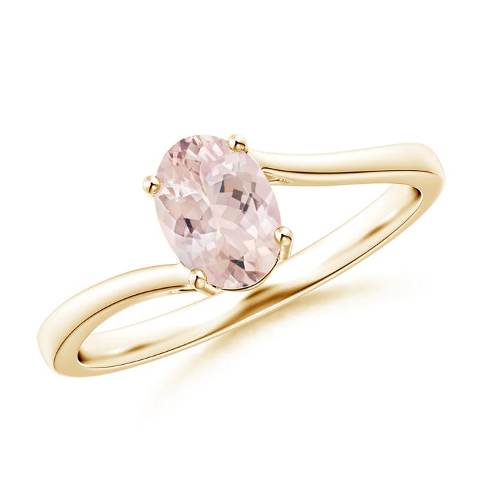 AA - Morganite / 0.7 CT / 14 KT Yellow Gold