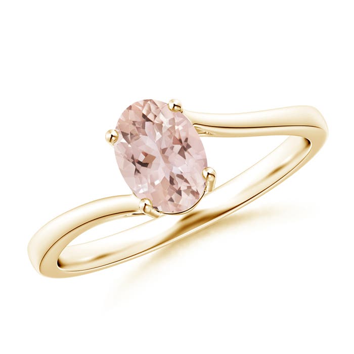 AAA - Morganite / 0.7 CT / 14 KT Yellow Gold