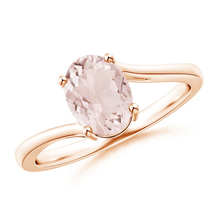 A - Morganite / 1.1 CT / 14 KT Rose Gold