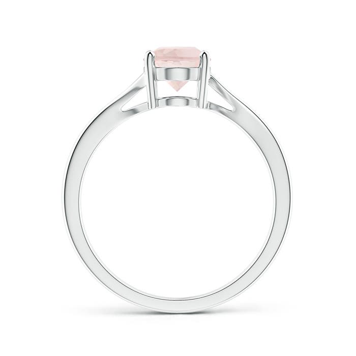 A - Morganite / 1.1 CT / 14 KT White Gold