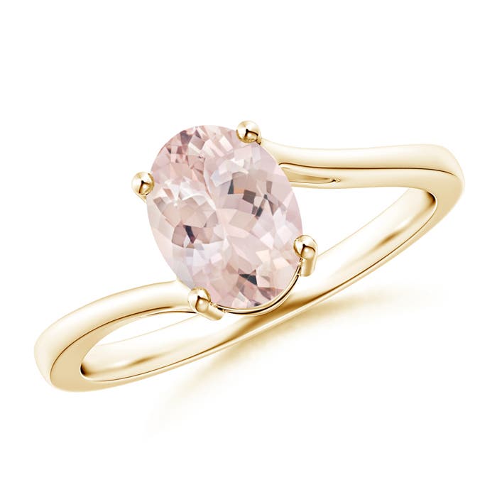 AA - Morganite / 1.1 CT / 14 KT Yellow Gold