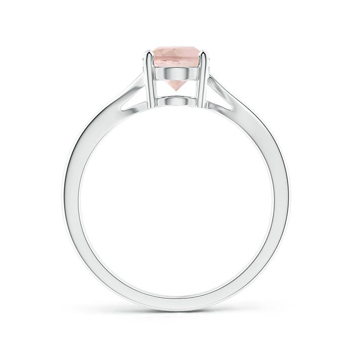 AAA - Morganite / 1.1 CT / 14 KT White Gold