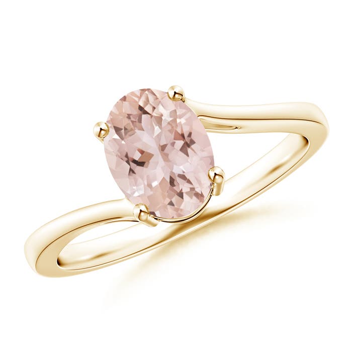 AAA - Morganite / 1.1 CT / 14 KT Yellow Gold