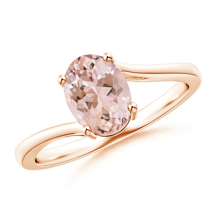 AAAA - Morganite / 1.1 CT / 14 KT Rose Gold