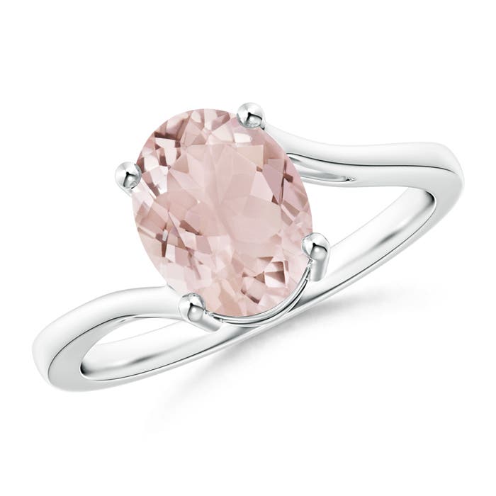 A - Morganite / 1.65 CT / 14 KT White Gold