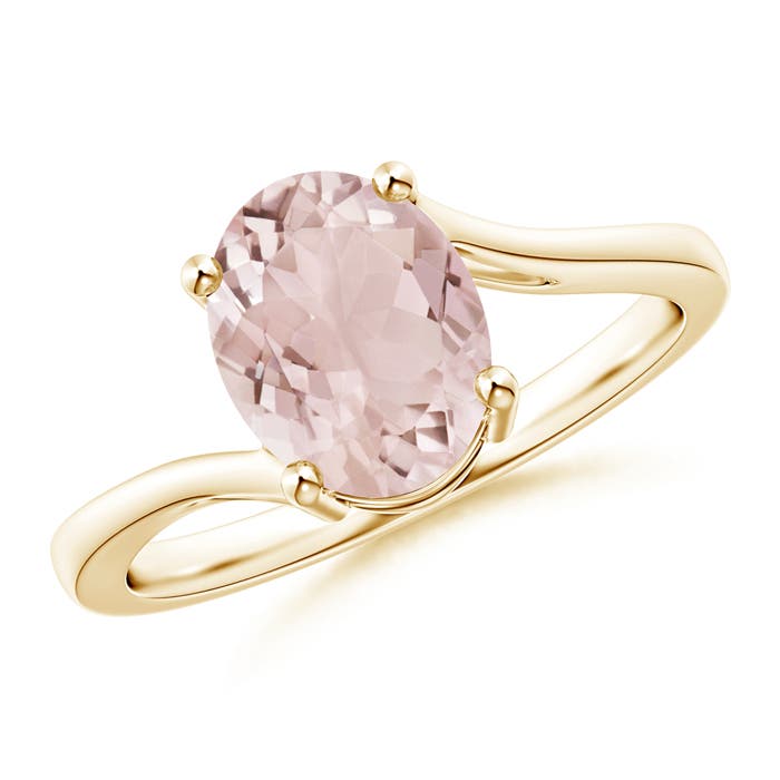 A - Morganite / 1.65 CT / 14 KT Yellow Gold