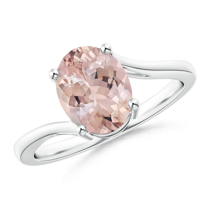 AA - Morganite / 1.65 CT / 14 KT White Gold