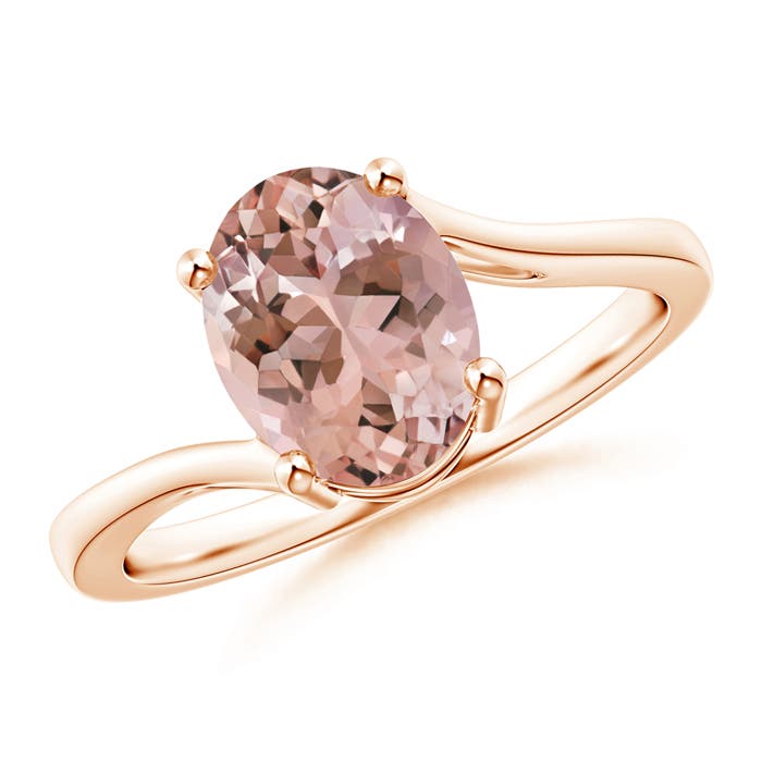 AAAA - Morganite / 1.65 CT / 14 KT Rose Gold