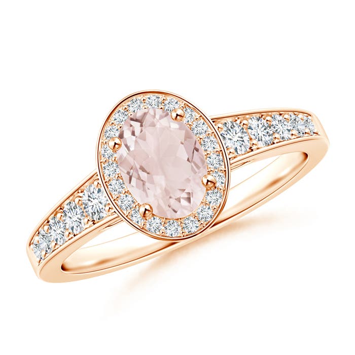 A - Morganite / 1 CT / 14 KT Rose Gold