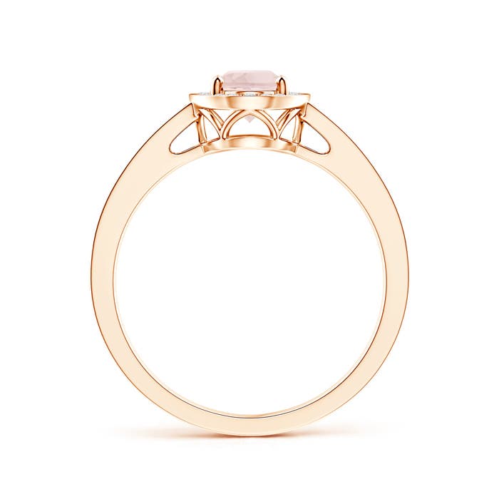 A - Morganite / 1 CT / 14 KT Rose Gold