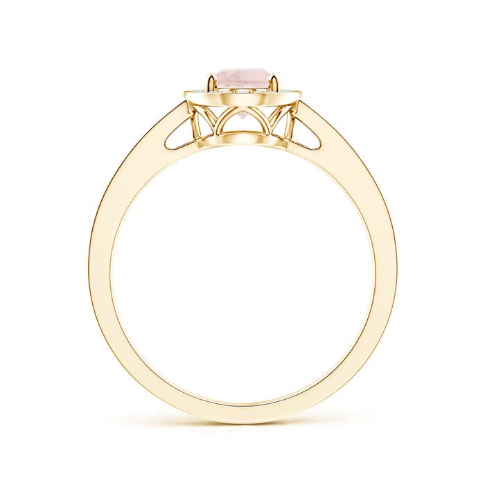 A - Morganite / 1 CT / 14 KT Yellow Gold