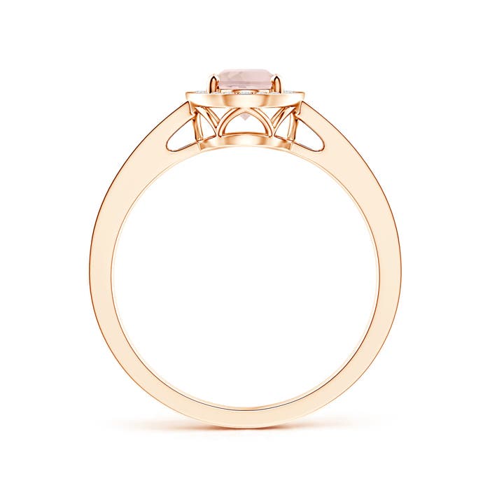 AA - Morganite / 1 CT / 14 KT Rose Gold