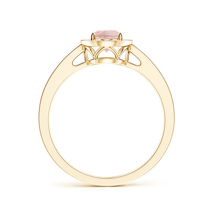 AAA - Morganite / 1 CT / 14 KT Yellow Gold