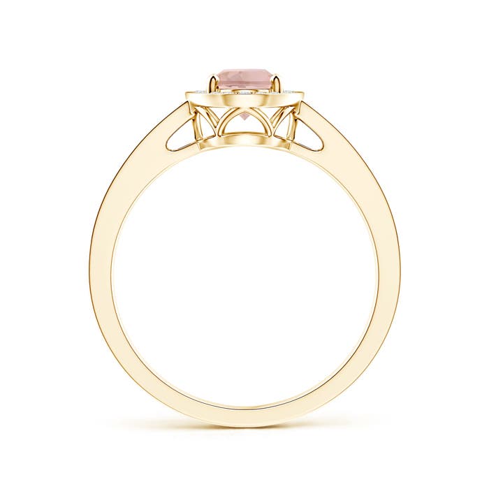 AAAA - Morganite / 1 CT / 14 KT Yellow Gold