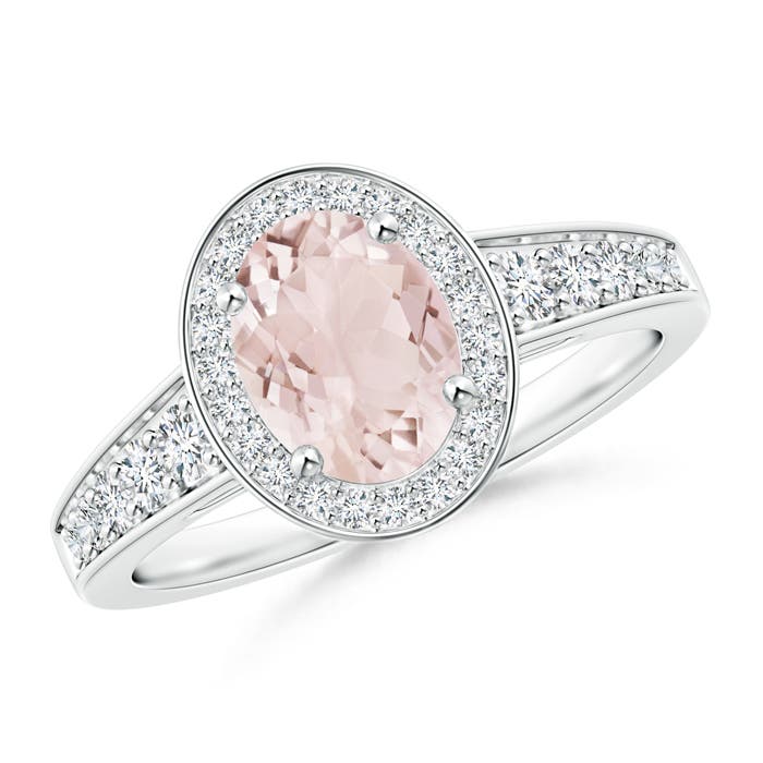 A - Morganite / 1.5 CT / 14 KT White Gold