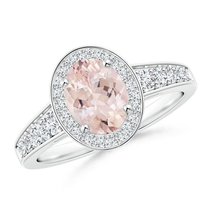 AA - Morganite / 1.5 CT / 14 KT White Gold