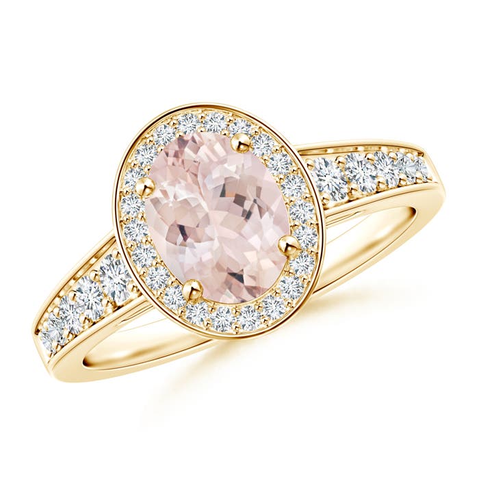 AA - Morganite / 1.5 CT / 14 KT Yellow Gold