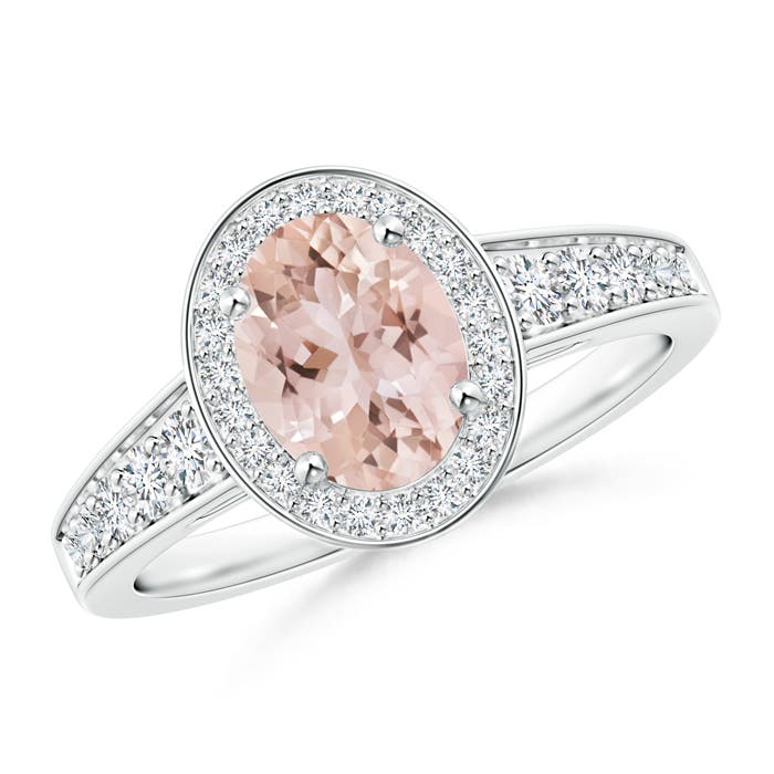 AAA - Morganite / 1.5 CT / 14 KT White Gold