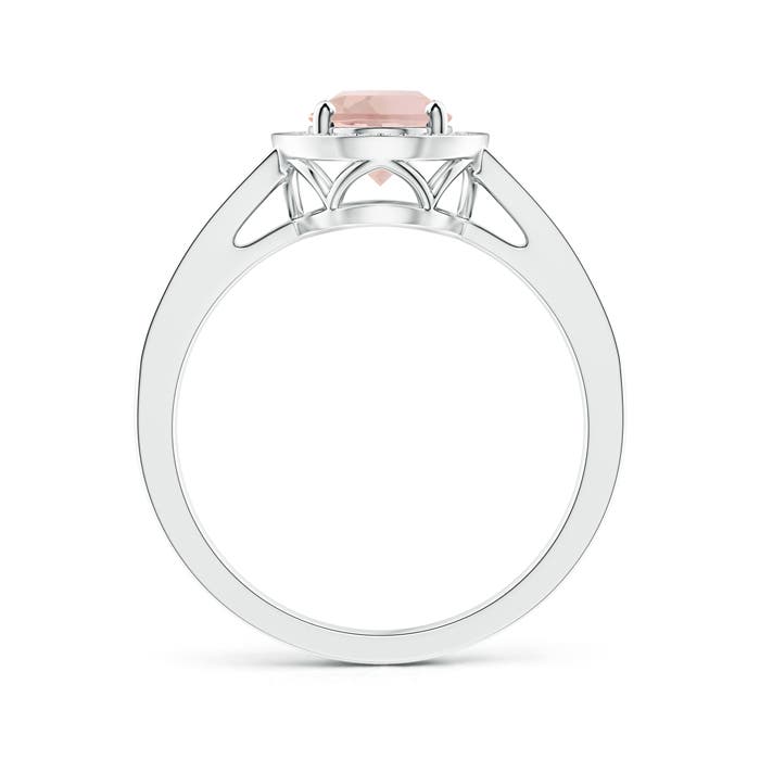 AAA - Morganite / 1.5 CT / 14 KT White Gold