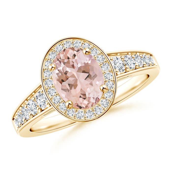 AAAA - Morganite / 1.5 CT / 14 KT Yellow Gold