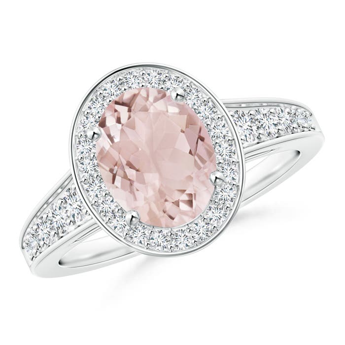 A - Morganite / 2.19 CT / 14 KT White Gold