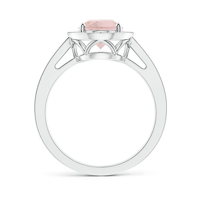 A - Morganite / 2.19 CT / 14 KT White Gold